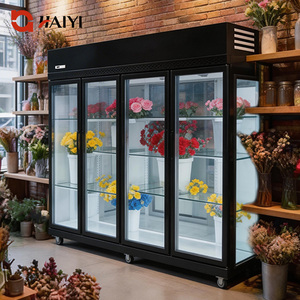 Refrigerador Comercial para Flores, Enfriador Vertical con Puerta de Vidrio y Acero Inoxidable para Floristería - Product Image 2