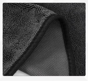 Serviette de lavage de voiture en microfibre tissée en polaire corail, séchage rapide, épaisse, absorbante, double face, vente en gros - Product Image 3