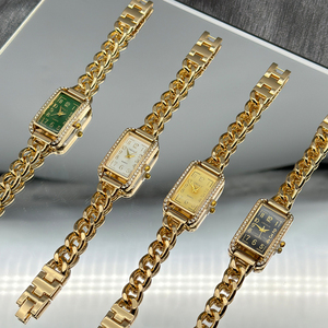 Reloj de Pulsera de Acero Retro de Moda Popular para Mujer, Reloj de Cuarzo Ligero con Incrustaciones de Diamantes para Mujer - Product Image 5