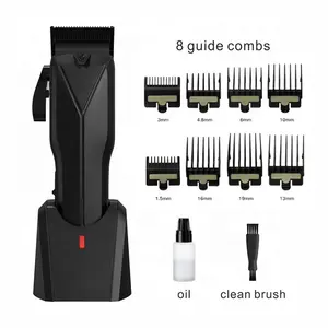 Runwe Nieuwe Rs9356 Barber Supply Dlc Blade Grote Capaciteit Batterij Hair Trimmer Professionele Tondeuse Scheermachine Voor Mannen