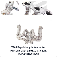 Collecteur d'échappement ING T304 à longueurs égales pour Porsche Cayman 987.2 S/R 3.4L MA1.21 2009-2012 |   Bouclier thermique en gros