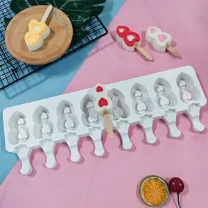 Popsicle kalıp Self-Made Oval silikon dondurmalı pasta kalıp çocuklar için DIY dondurma/