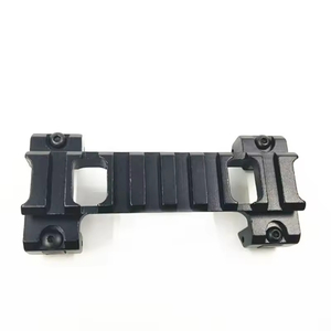 Adaptateur de montage en aluminium CNC sur mesure pour optique extérieure, queue de cygne vers 20 mm, finition anodisée noire - Product Image 2