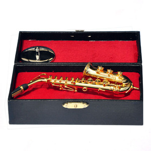 Mini saxophone alto artisanat ornements simulation <span class=keywords><strong>instrument</strong></span> de musique ornements accessoires cadeau d'anniversaire modèle d'<span class=keywords><strong>instrument</strong></span> de musique - Product Image 2