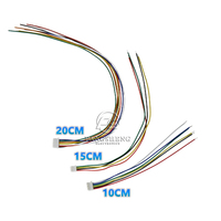 Connecteur de fil à bornes mâles JST SH pas de 1,0 mm, 2 3 4 5 6 7 8 10 broches, 10 cm, 30 AWG, fils électroniques, tête simple/double