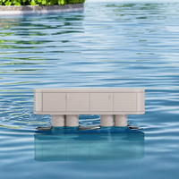Buffet Carré Moderne Écologique en HDF Peint sur Mesure avec Pieds Empilables pour Salle à Manger de Luxe – Projet Villa Belge