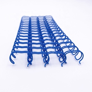 Rilegatura a Doppio Filo Metallico Blu 3/8" Marca YPS con Anelli Gemelli Passo 3:1/2:1 Lunghezza A4 Forniture per Ufficio e Scuola - Product Image 1