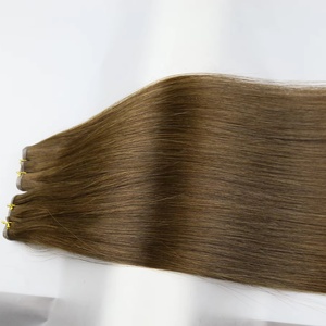 Extensiones de Cabello de Alta Calidad, Trama Doble, Genius Weft 2024 # 4 Colores, 14 Pulgadas, Recto, Se Puede Cortar a Voluntad - Product Image 1