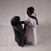 Nouvelle Robe Abaya Européenne Élégante à Taille Cintrée, Longueur Ras du Sol, Luxe Léger, Ornée de Strass, Modeste, Islamique, Vente en Gros – Collection Été 2026