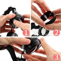 Lunettes steampunk pour costume de cosplay, lunettes de scientifique fou, monture noire, lentille, bande élastique, protection des yeux, logo personnalisé, couleur personnalisée, quatre