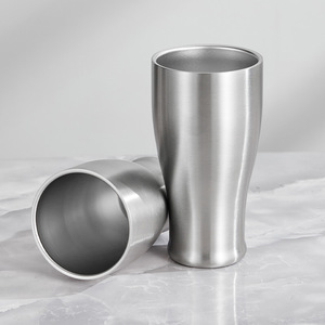 Bicchiere Pilsner Personalizzato da 20oz in Acciaio Inossidabile, Design Classico, Bicchieri da Birra Isolati a Doppia Parete <span class=keywords><strong>per</strong></span> Campeggio e Feste - Product Image 3