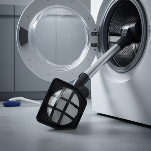 Anillo de filtro con soporte para máquinas de limpieza, 100 mm de diámetro, plástico negro - Product Image 3