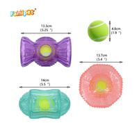 Famipet Fabricant Grossiste Nouveau Jouet à Mâcher pour Chien 2-en-1 en TPR de Haute Qualité et Durable avec Balle de Tennis