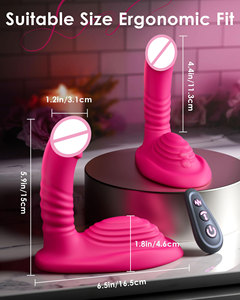 Vibrateur télécommandé pour stimulation clitoridienne, périnéale, point G et anale, avec fonctions de mouvement, de friction et de poussée, jouet sexuel féminin - Product Image 6