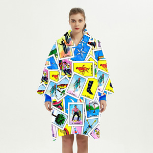 Vêtements de nuit et de détente transfrontaliers en flanelle thermique, sweat à capuche double couche doublé polaire et <span class=keywords><strong>pyjama</strong></span> en laine d'agneau - Product Image 4