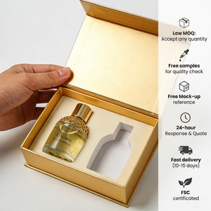 Luxury Custom UV Printing Logo Eco Friendly Perfume Fragrance Packaging Black Paper Gift Box - Product Image 5