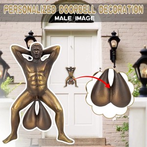 Vintage Resin <strong>Door</strong> <strong>Funny</strong> Wall Decoration Hanging Ornament for Home Courtyard <strong>Door</strong> <strong>Knocker</strong> Interesting Doorbell - Product Image 5