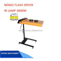 Séchoir Flash à double ventilateur avec régulateur de température 3600w 500*600mm Zone de chauffage pour la sérigraphie
