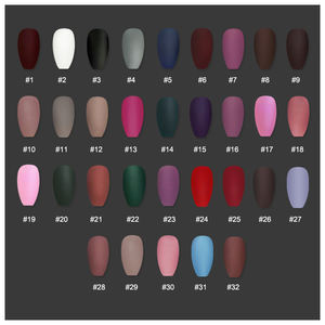 FN1139 24pcs Pure Color PVC <span class=keywords><strong>Faux</strong></span> Ongles Press-On Design Art pour les Doigts des Filles - Product Image 4