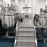 Réservoir émulsifiant homogénéisant sous vide Machines de fabrication de mayonnaise avec système de circulation Mélangeur homogénéisateur de crème cosmétique pour le visage