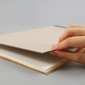 Carnet de croquis vierge personnalisé avec reliure spirale, couverture en tissu PP, pour enfants, adultes, débutants, artistes, dessin, peinture - Product Image 4