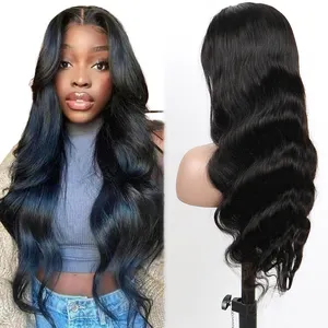 Factory Price Swiss 13X6 Hd Lace Frontal Wig Pre Plucked Brazilian Hair Wig With Black Women 100% Human Hair Wig Lace Front