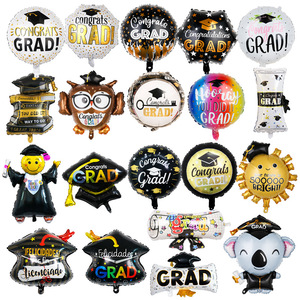 Globo de película de aluminio de dibujos animados para temporada de graduación y decoraciones transfronterizas Diseño de fiesta y suministros de vacaciones - Product Image 5