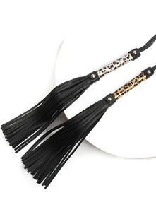 Volwassenen SM training kleine leren zweep met luipaardprint handvat, billen kloppen losse zweep voor koppels seksspelletjes model PB-001 - Product Image 5