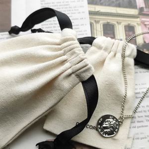 Pochette à cordon beige avec logo personnalisé, sac d'emballage en coton écologique, petit sac cadeau en mousseline naturelle pour bijoux, mariage - Product Image 6