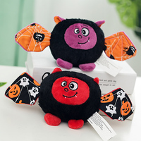 Mainan Anjing Boneka Kelelawar Halloween, Mainan Kunyah Hewan Peliharaan Berbunyi, Boneka Lucu Interaktif untuk Anak Anjing, Grosir Mainan Hewan Peliharaan Boneka Halloween untuk Liburan