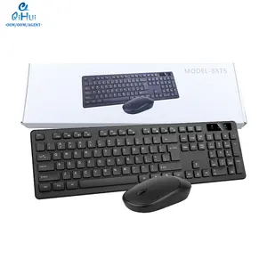 Горячая распродажа Классическая беспроводная клавиатура 1200 DPI Мышь комбинация эргономичный дизайн Офисная Клавиатура и мышь набор с USB-приемником