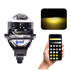 IKas ไฟโปรเจกเตอร์ LED 60W LED 60W สำหรับรถยนต์สามารถควบคุมอุณหภูมิสีได้พร้อมเลนส์3นิ้ว2.5นิ้ว - Product Image 1