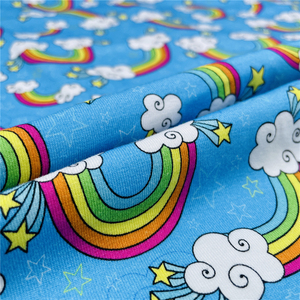 Bán Buôn Moq 1 Meter Thoáng Khí Đồ Họa In 95% Cotton 5% Spandex Tùy Chỉnh In Kỹ Thuật Số Jersey Vải Cho Bé Gái Chàng Trai - Product Image 4