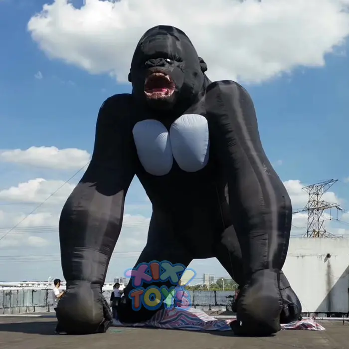Игрушки XIXI, уличная гигантская надувная Горилла, надувная черная модель шимпанзе для рекламы/украшения