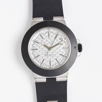 Montre automatique BV StyleTitanium 40 mm avec cadran en cristal saphir mat à effet écailles de poisson, style numéro porte-bonheur, fond en titane