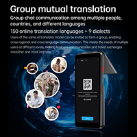 Traducteur AI Mini XTAURI, écran tactile 5 pouces, portable, Android 8.1, traduction hors ligne, traduction de photos, 150 langues, ChatGPT