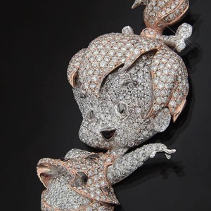 Luxury Moissanite Diamond Pendant Necklace Hip Hop Iced Out Cartoon Pendant for Women Available at Wholesale Prices - Product Image 5