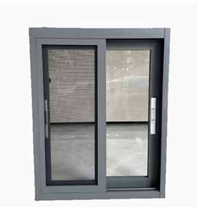 Fenêtres et portes coulissantes antivol en aluminium, double vitrage pliant, ISO9001, pour immeuble de bureaux - Product Image 1
