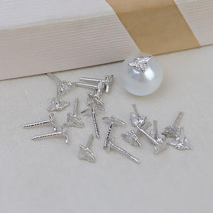 10 perles en argent S925 à faire soi-même, forme d'abeille, cache-trou, petite fleur baroque, perle de chapeau, perle à traverser le trou, matériel pour la fabrication de bijoux 1953 - Product Image 3