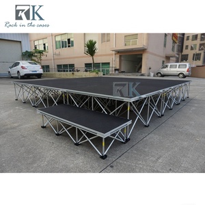 Plate-forme d'étape mobile Carré 1*1m Plate-forme en bois Installation rapide - Product Image 6