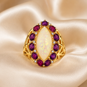 Anello Decorativo Colorato dal Design Creativo, Regolabile, per Donne - Product Image 1