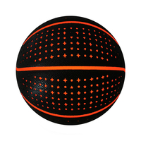 Ballon de basketball officiel de taille 29,5 en PU, lumineux dans le noir, personnalisé, vente en gros pour l'entraînement, avec possibilité de petites commandes