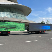 Cartelera de camión LED móvil para exteriores P4mm, pantalla LED móvil para pantalla de bienvenida y pared de video para publicidad al aire libre