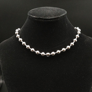 2MM 3MM 4MM 5MM 6MM 8MM 10MM 12MM 14MM 16MM catena a sfera 316 gioielli in acciaio inossidabile 18K PVD placcato oro collana a catena con perline - Product Image 2