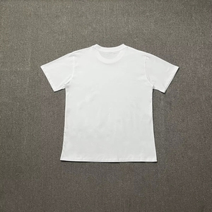 เสื้อยืดวินเทจผ้าฝ้ายคุณภาพสูง ระบายอากาศได้ดี เสื้อยืดผู้ชายสีขาวล้วนทรงโอเวอร์ไซส์ พิมพ์โลโก้ตามสั่ง เสื้อยืด Ida Carnival - Product Image 5