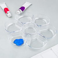 Palette de peinture professionnelle transparente pour aquarelle, palette vide pour huile et acrylique, personnalisable avec logo.