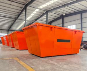 חם מכירה 3 מטר מעוקב פלדה קלה לדלג על המנוף פח אשפה פח אשפה מכולות - Product Image 5