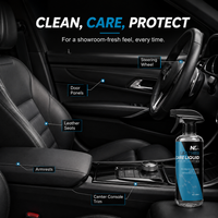 Nettoyant Cuir Voiture en Spray 500ml Liquide Entretien Sièges Intérieurs avec Pulvérisateur à Gâchette Marque Privée OEM Vente en Gros