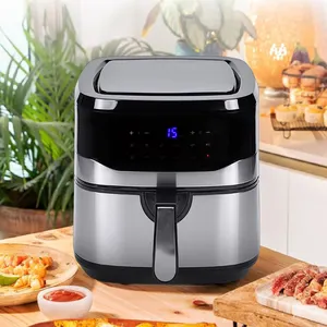 Fryer Oil Free 7.5l 1800w Oven Commercial Digital Home Use Touch Screen Stainless Steel Air Fryer
