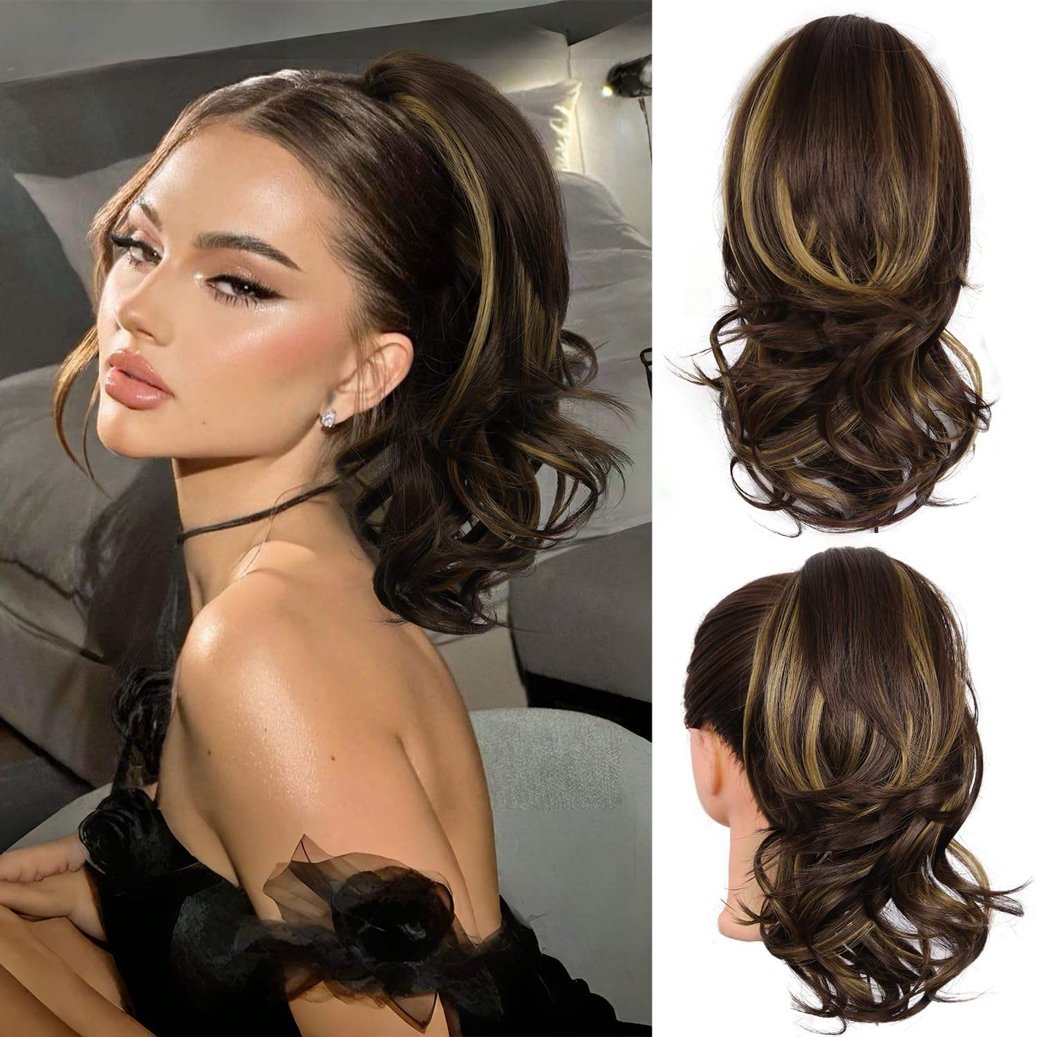 brown with blonde highlights